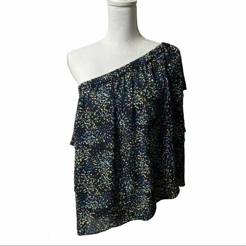 Worthington Colorful Black Women Blouse M…